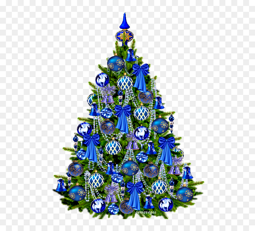 Eugene Sherman Le Mie - Blue Transparent Christmas Wreath, HD Png Download - blue christmas ornament png