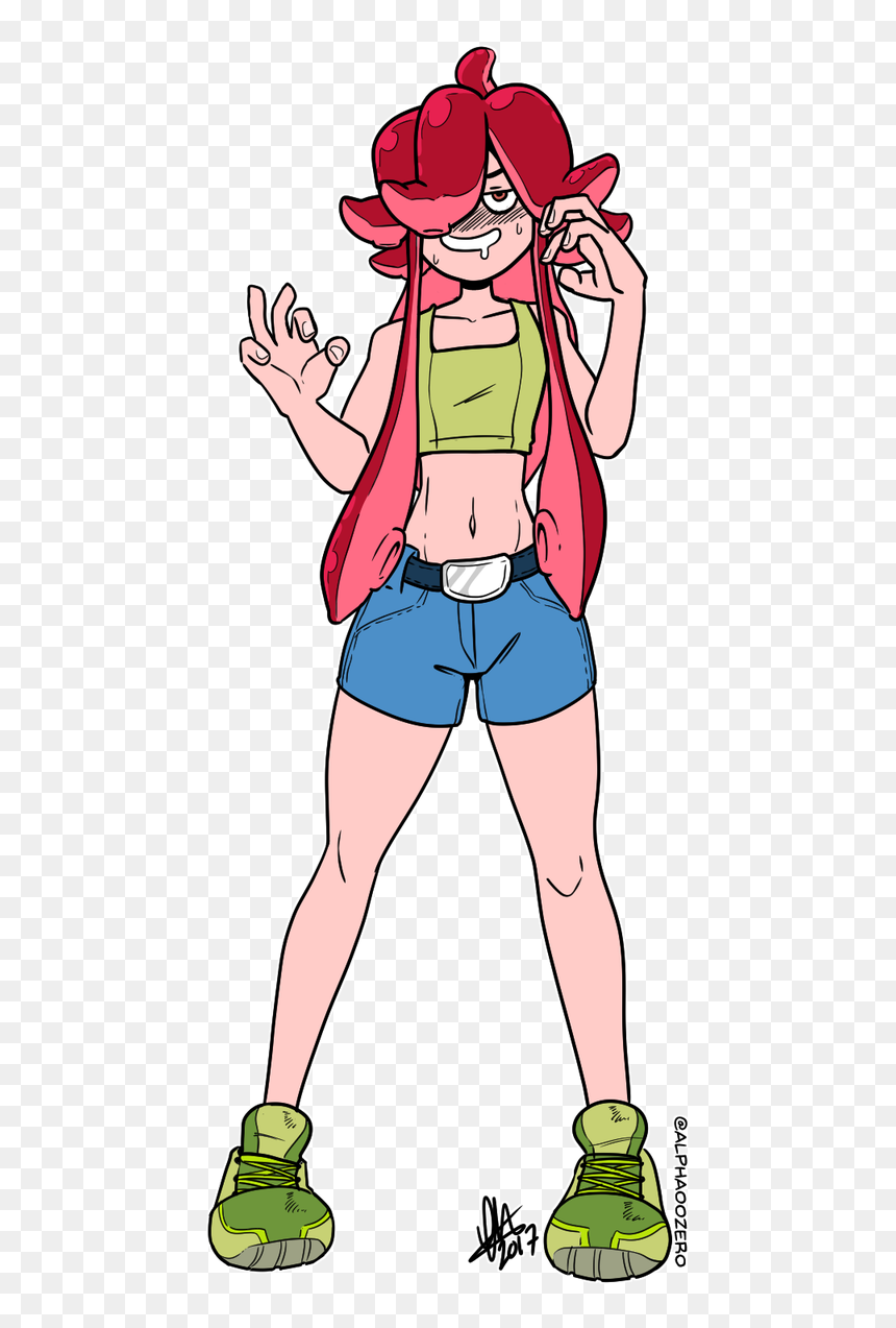 Transparent Squid Girl Png - Cartoon, Png Download - lewd png