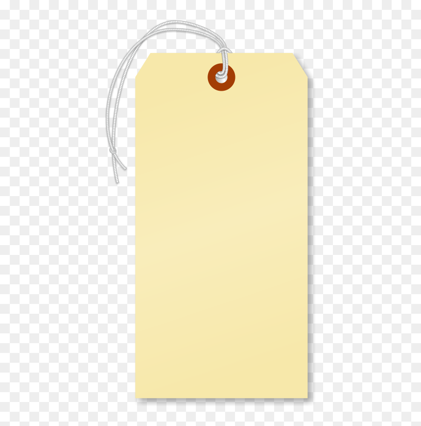 Manila 13 Point Cardstock Tag With Pre Attached Elastic - Paper, HD Png Download - tag.png