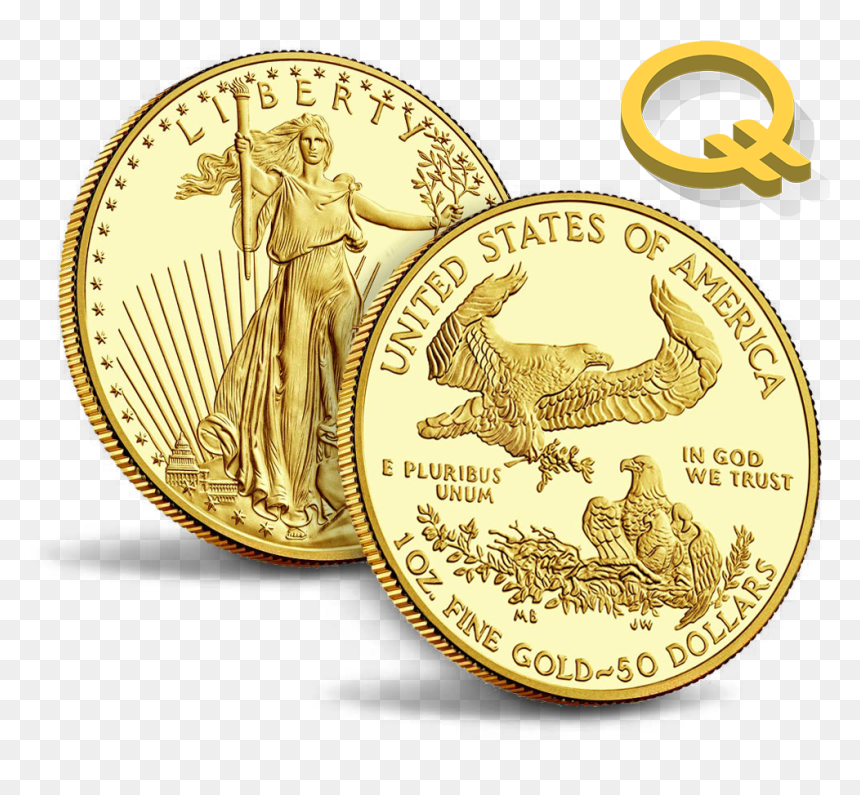 American Gold Eagle Coin, HD Png Download - 100 dollars png