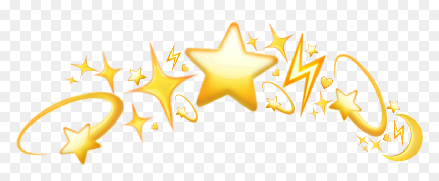 #emoji #emojicrown #stars #lightning #moon #crown #freetoedit - Illustration, HD Png Download - lightning emoji png