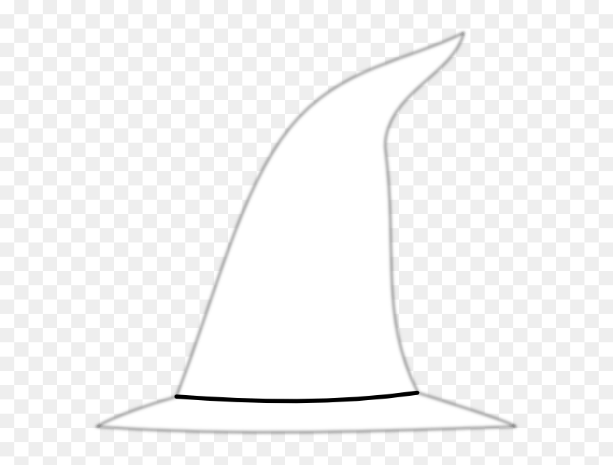 Witch Hat Clip Art At Clker - White Witch Hat Png, Transparent Png - witches hat png