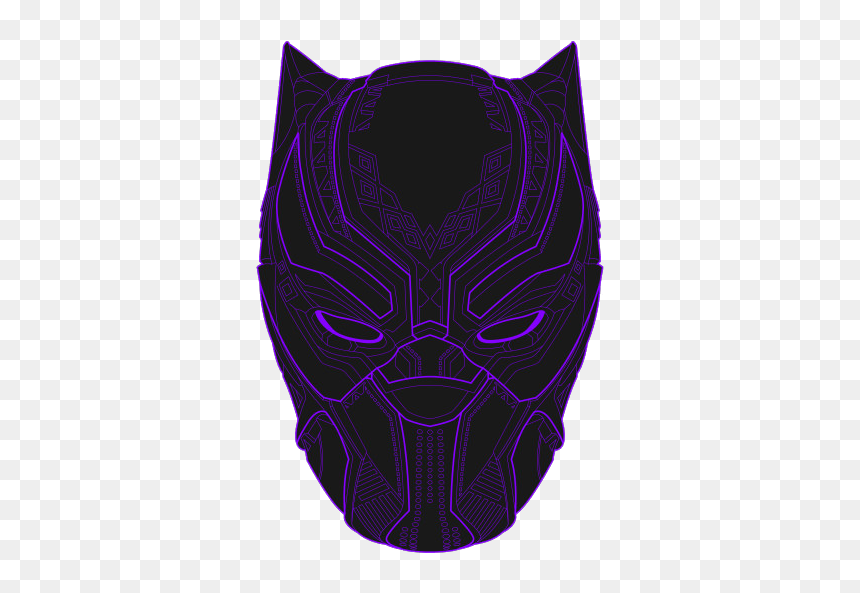 The Black Panther - Illustration, HD Png Download - black panther mask png