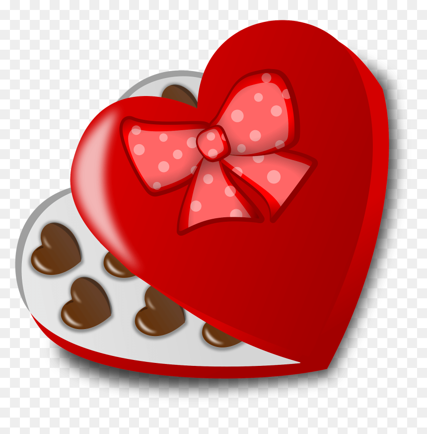 Box Of Chocolates Clipart - Valentine Candy Clipart, HD Png Download - box of chocolates png