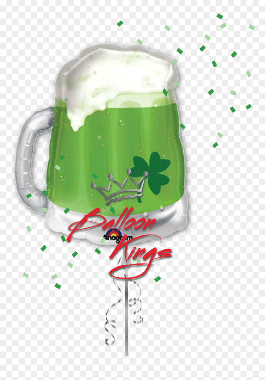 Green Beer Mug - 1st Birthday Minnie Mouse Balloon Png, Transparent Png - green beer png