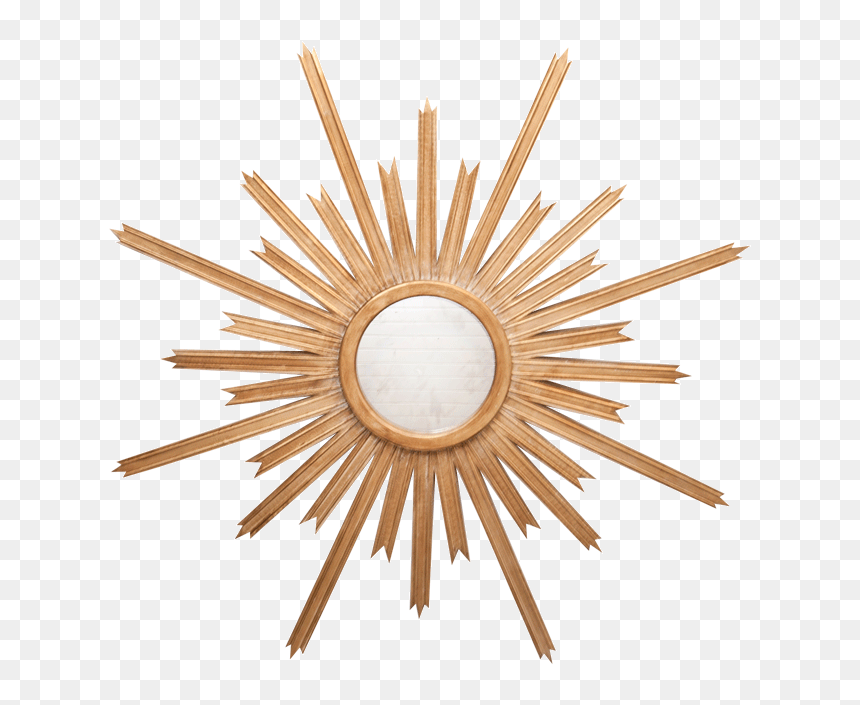 Starburst Gold Leaf Mirror With Antique Mirror Inset - Child Development Project Officer Logo, HD Png Download - gold starburst png