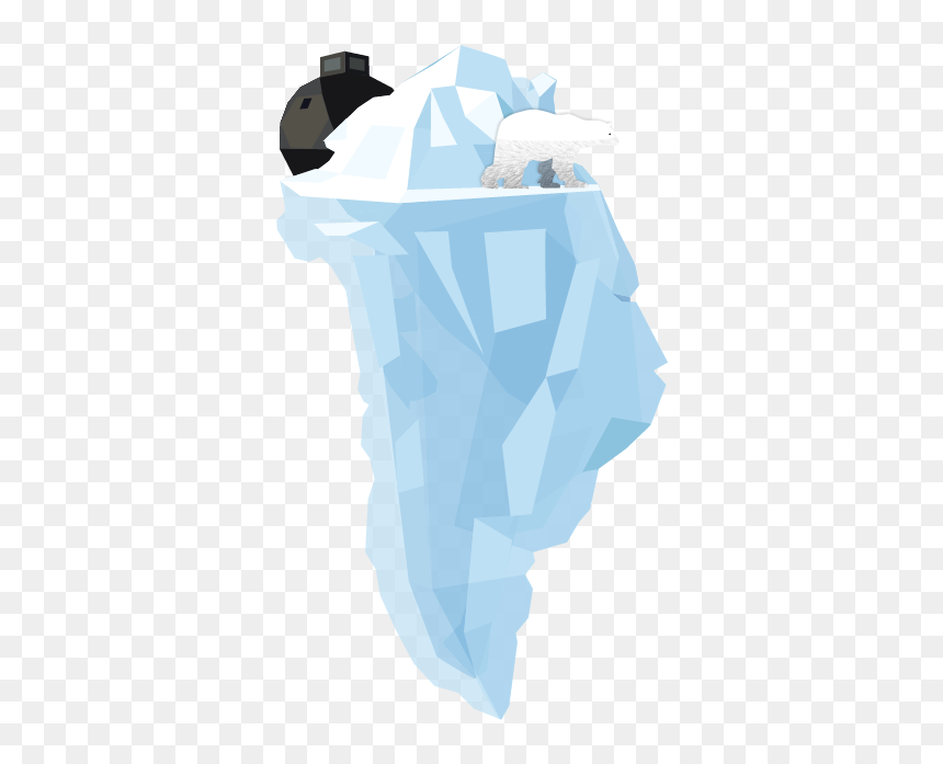 Illustration Showing The Map Of Greenland As Iceberg - Illustration, HD Png Download - melting png