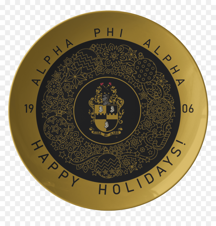 Alpha Phi Alpha Christmas Plate, HD Png Download - alpha phi alpha png