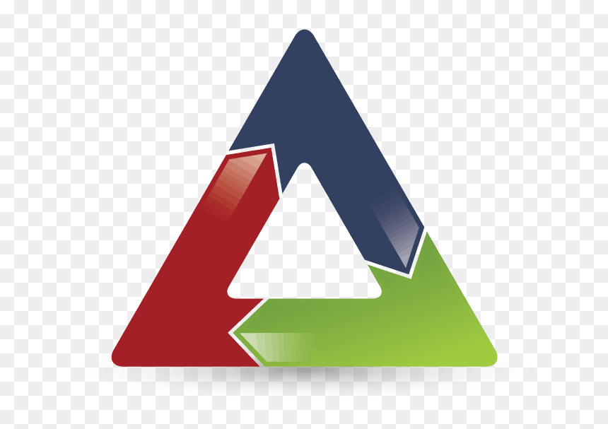 Red, Blue, And Green Triangle Symbol From Cw Suter - Triangle, HD Png Download - green triangle png