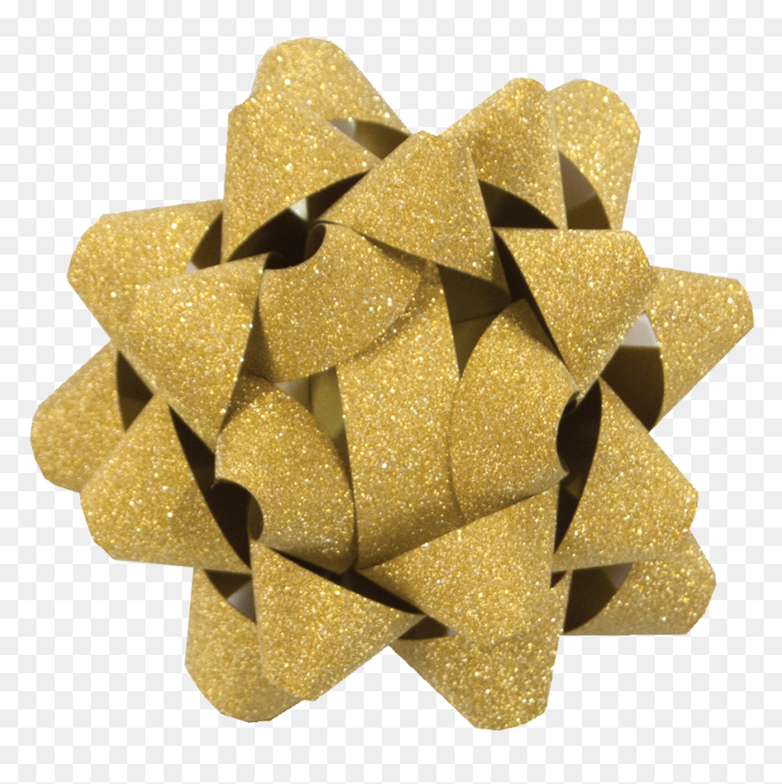 Glitter Star Bow - Construction Paper, HD Png Download - glitter star png