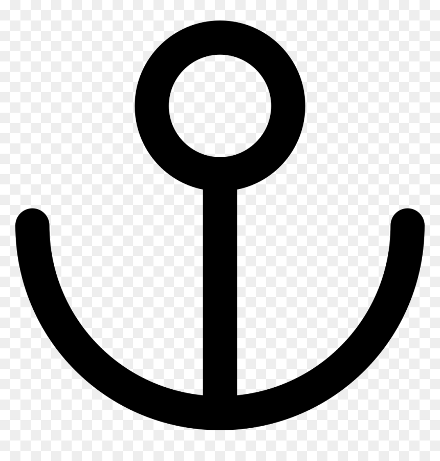 Anchor - Circle, HD Png Download - white anchor png