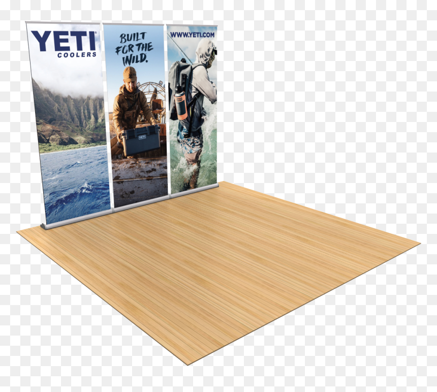 Orient Retractable Banner Stand Wall - Floor, HD Png Download - wood banner png