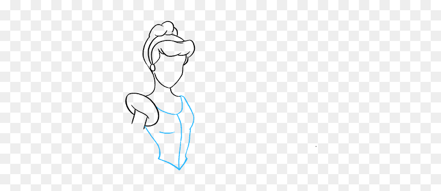 How To Draw Cinderella, HD Png Download - cinderella glass slipper png