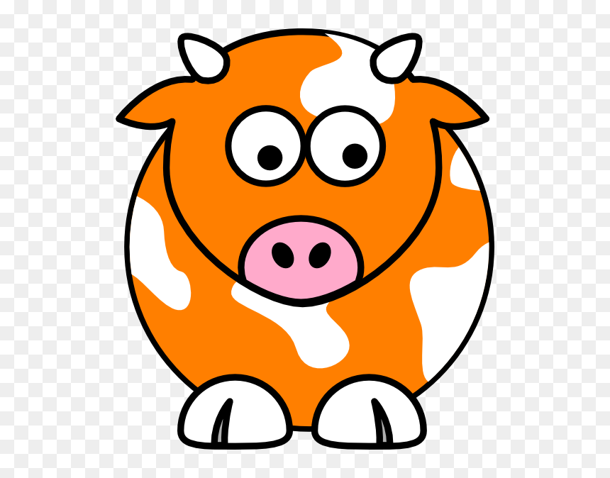 Clipart Cow Vector - Animal Head Cartoon Coloring, HD Png Download - cow vector png