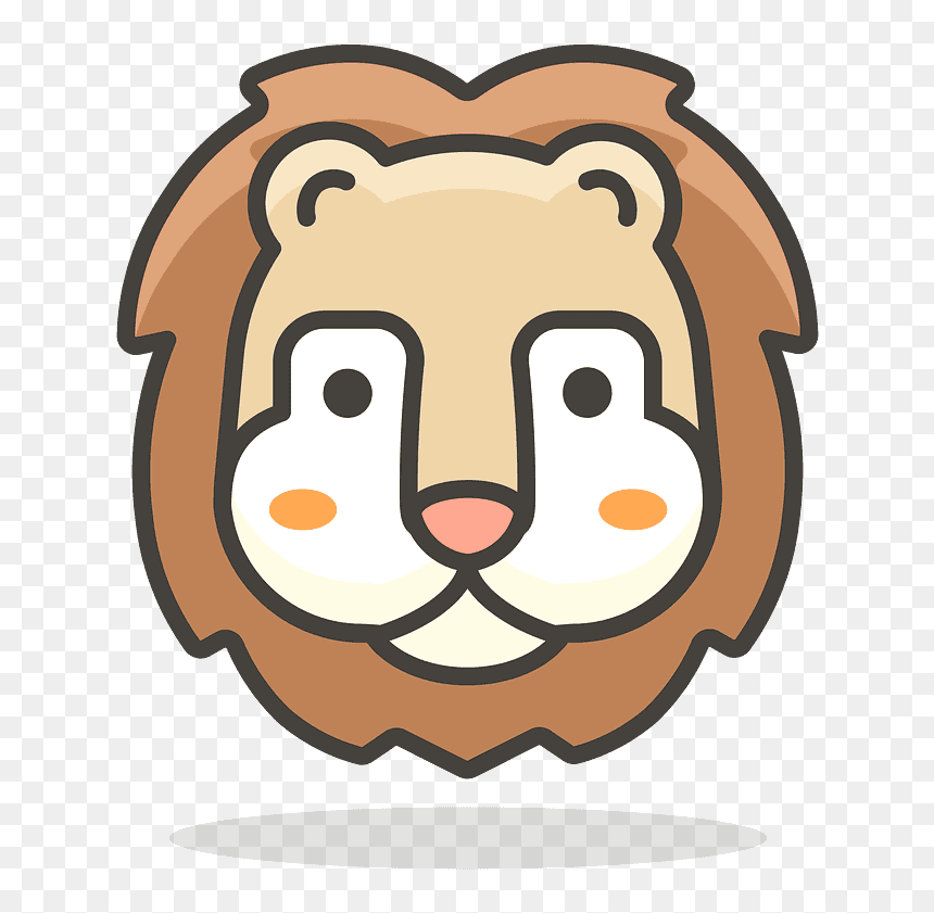 Lion Emoji Clipart - Sad Smiley, HD Png Download - goat emoji png