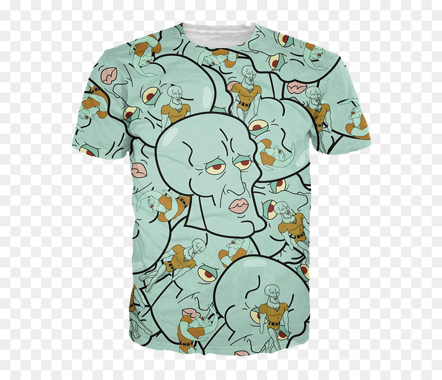 Transparent Handsome Squidward Png - Handsome Squidward Shirt, Png Download - handsome squidward png