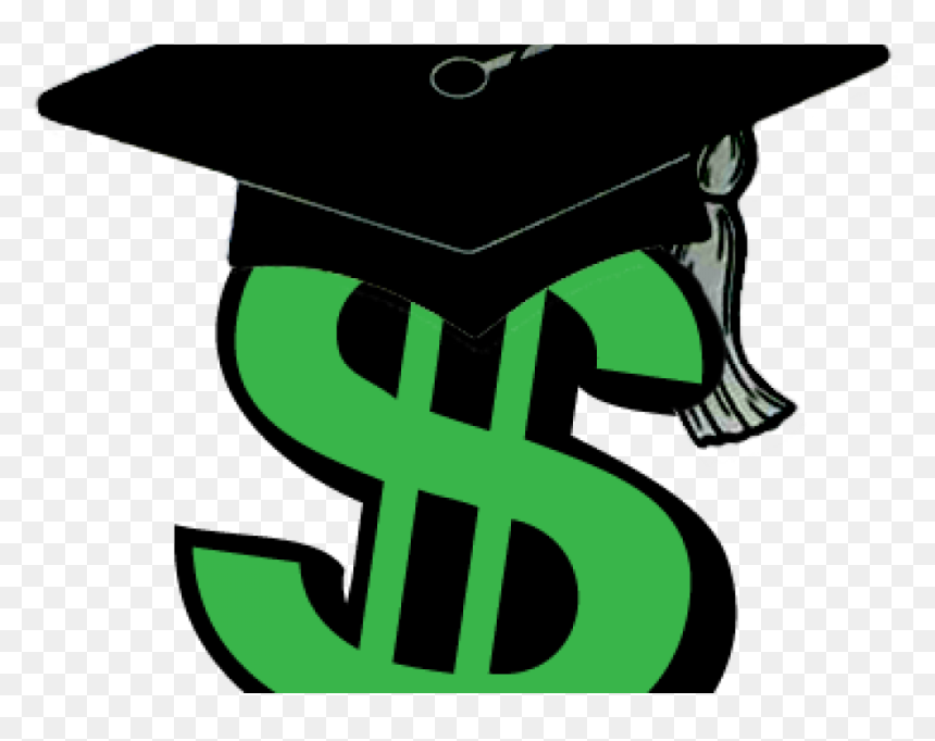 Transparent Graduation Clipart - Scholarship Clipart, HD Png Download - green dollar sign png
