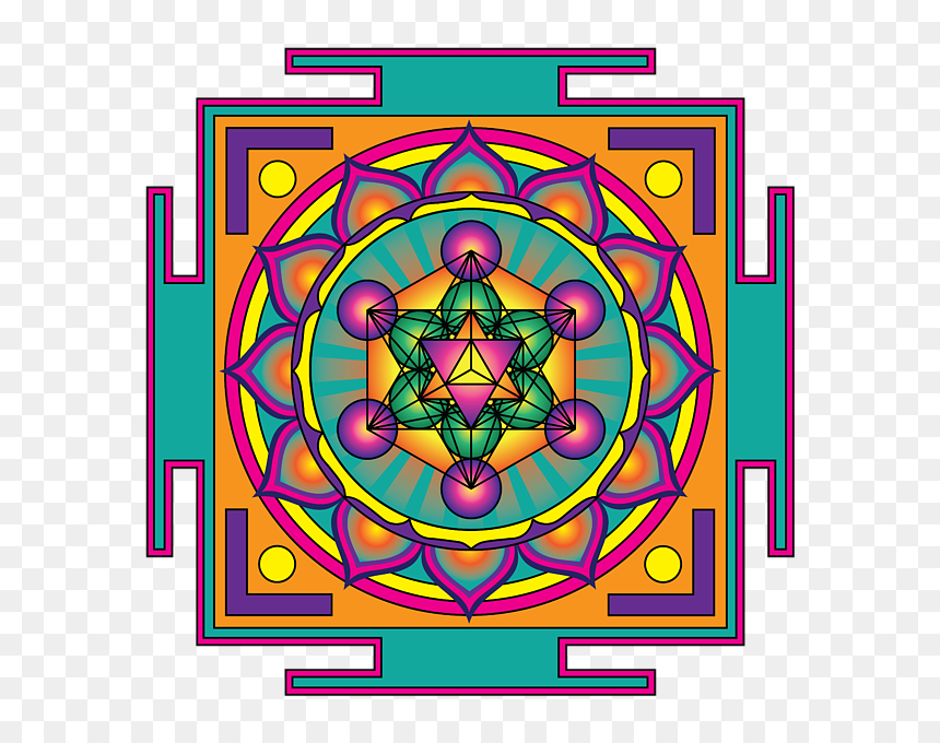 Click And Drag To Re-position The Image, If Desired - Merkaba Metatron Cube, HD Png Download - metatron's cube png