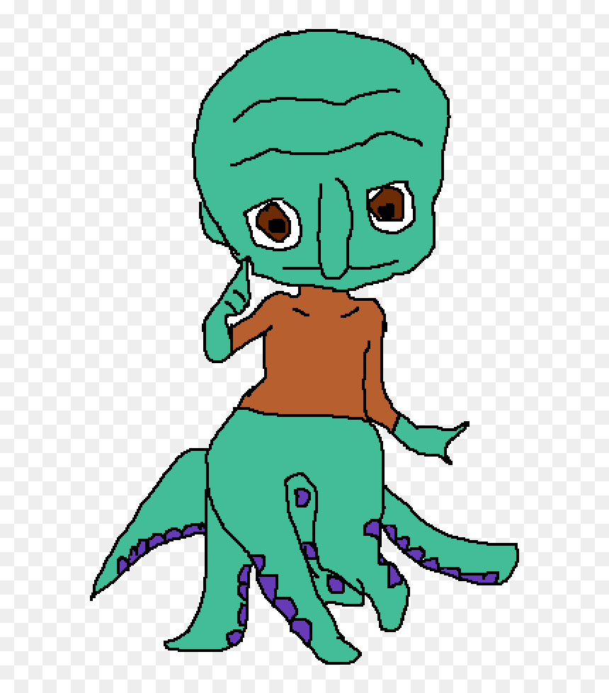 Gay Squidward , Png Download - Cartoon, Transparent Png - handsome squidward png