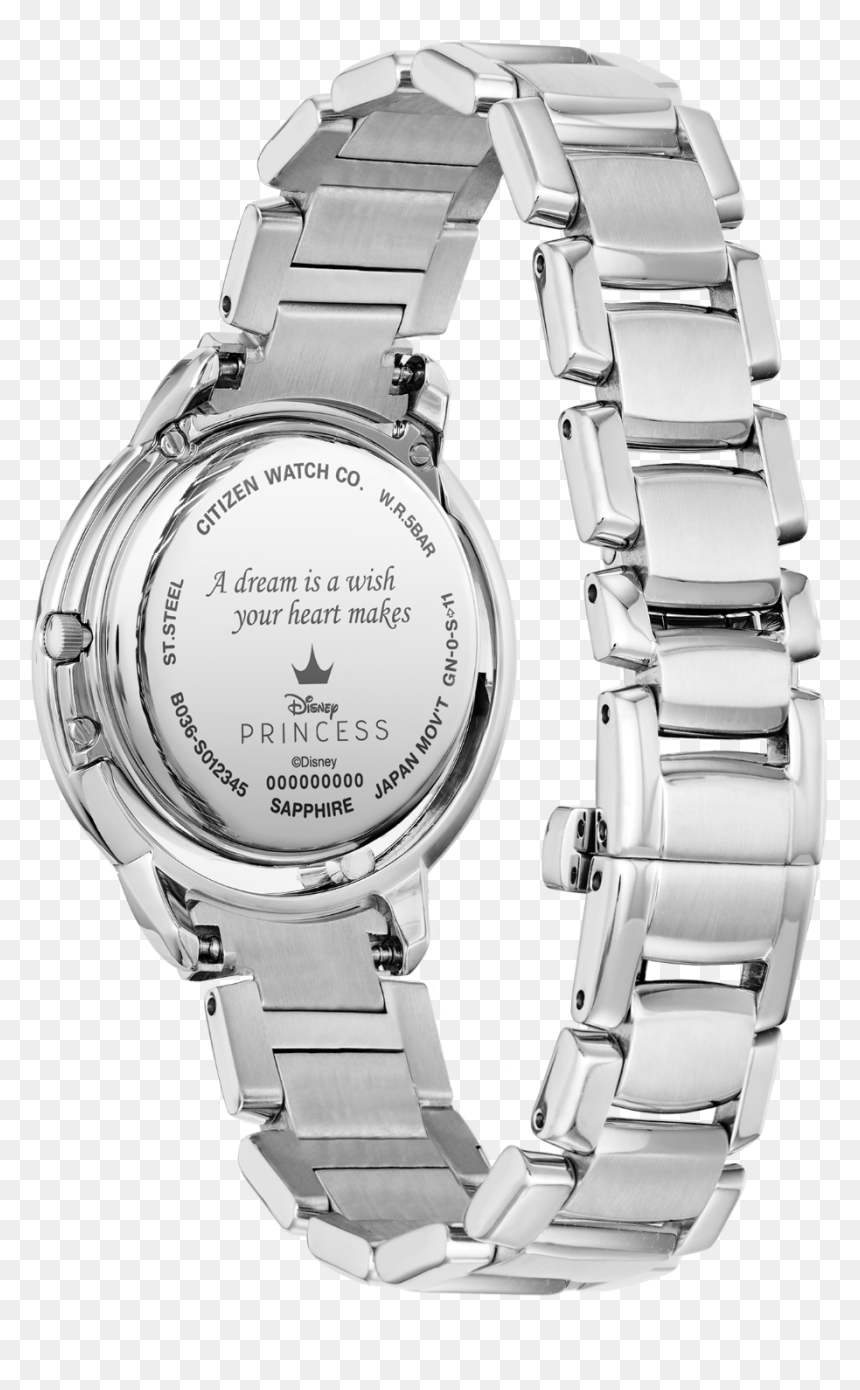 Cinderella Back View - Citizen Disney Watch, HD Png Download - cinderella glass slipper png
