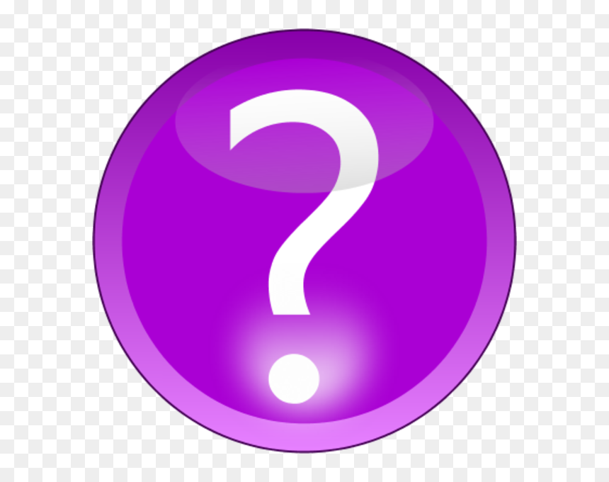 Purple Question Mark Clip Art - Question Mark With Purple Background, HD Png Download - question mark clipart png