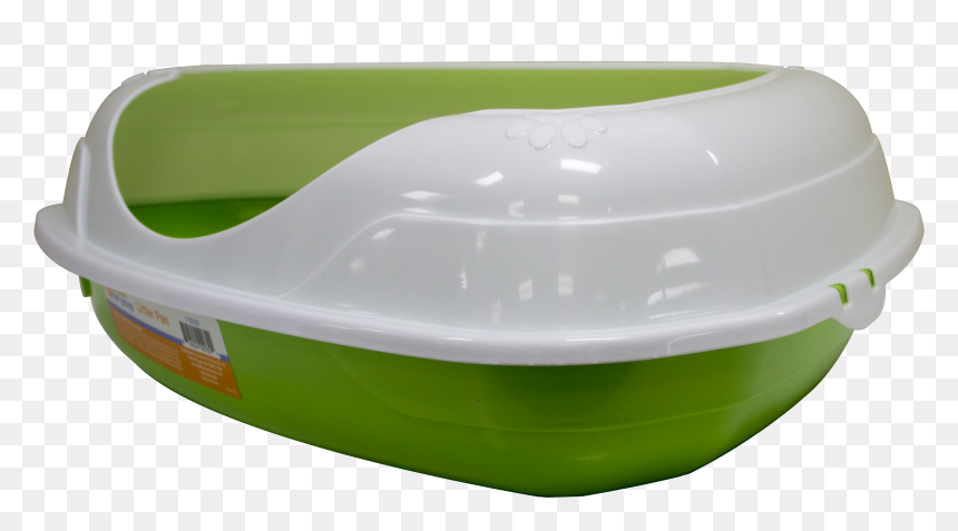 Triangle Cat Litter Pan With Rim Green - Inflatable, HD Png Download - green triangle png