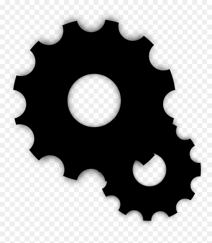 Transparent Tools Silhouette Png - Settings Icon, Png Download - gear silhouette png