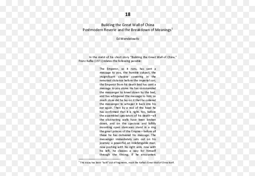 Document, HD Png Download - great wall of china png