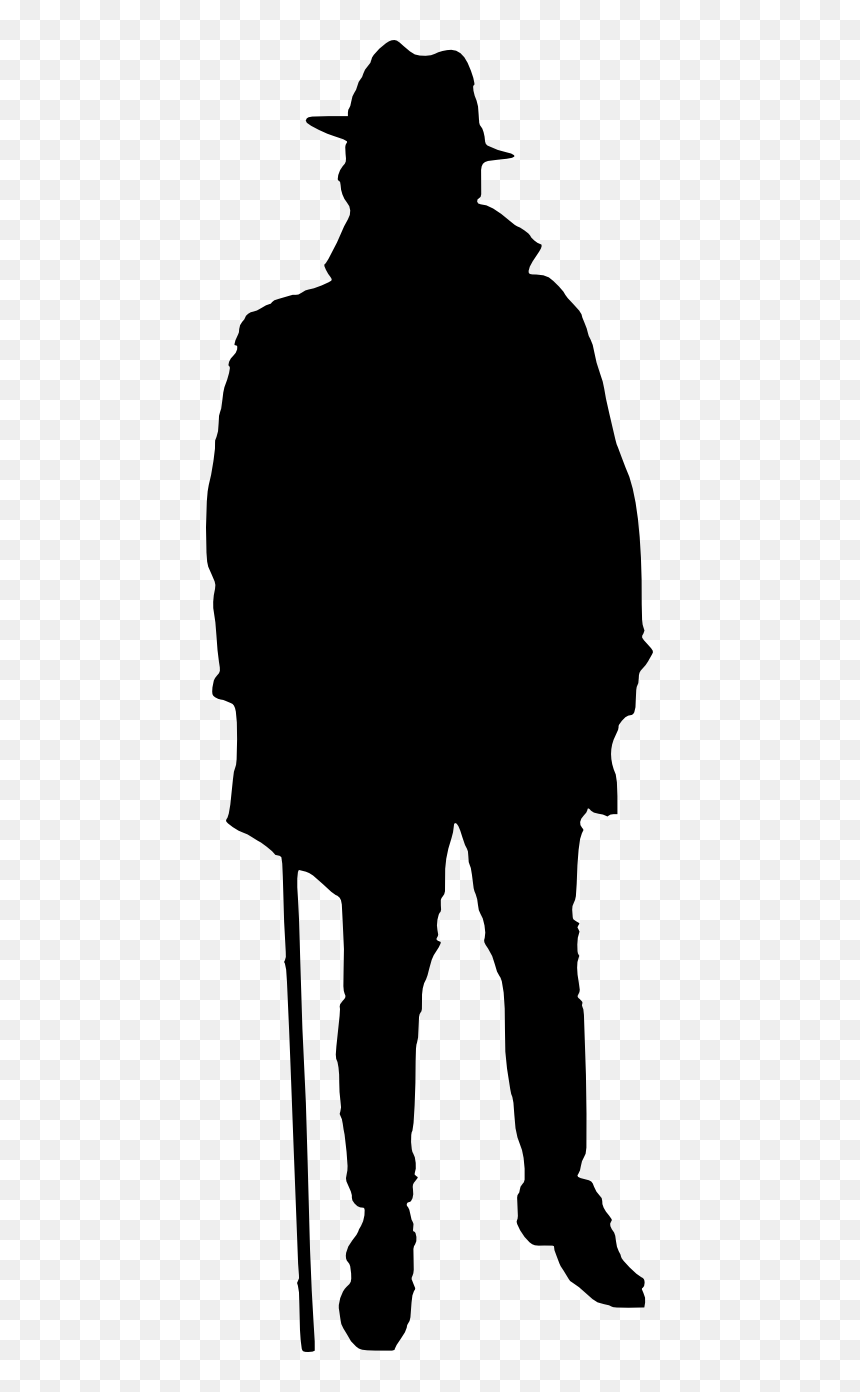20 Man Silhouette - Man Silhouette Transparent, HD Png Download - man standing silhouette png