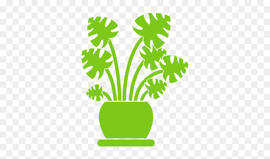Garden Installations - Icone De Planta No Vaso, HD Png Download - green triangle png
