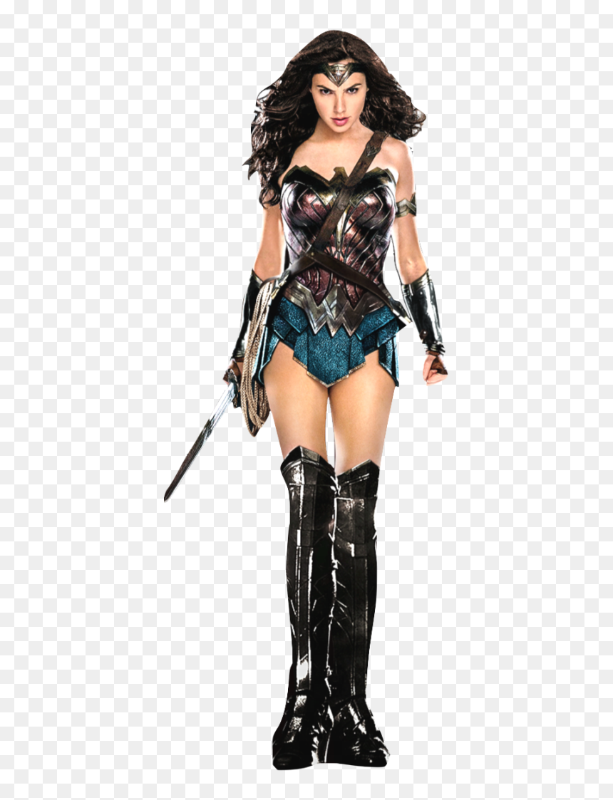 Wonder Woman Gal Gadot Full Body, HD Png Download - handsome squidward png