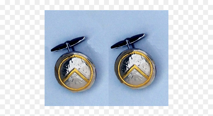 Earrings, HD Png Download - spartan shield png