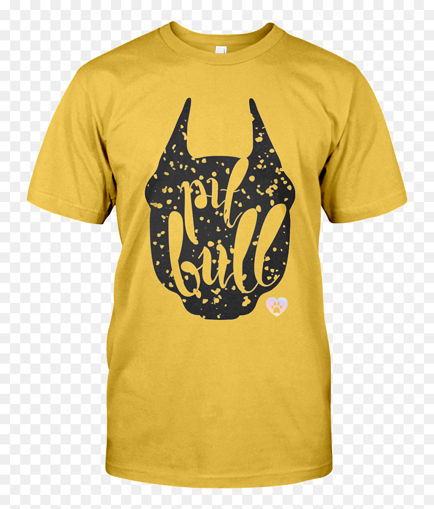 Gold Pitbull Silhouette - Hype House T Shirt, HD Png Download - pitbull silhouette png