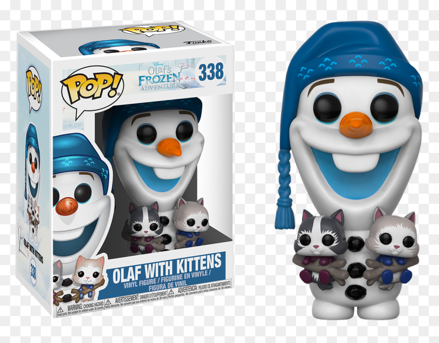 Olaf With Kittens Funko, HD Png Download - frozen olaf png