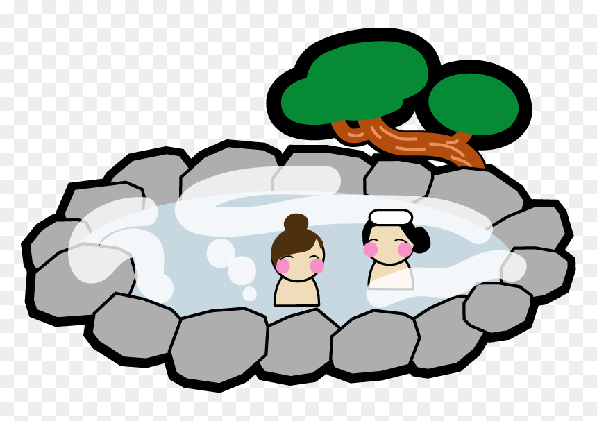 Japanese Inns At Hot-spring Resorts In Aizu Area - Hot Springs Png, Transparent Png - spring clipart png