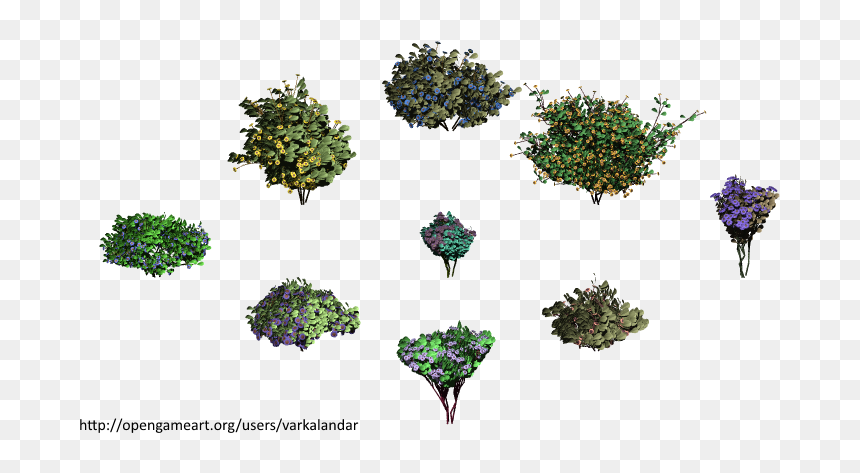 Illustration, HD Png Download - flower bushes png