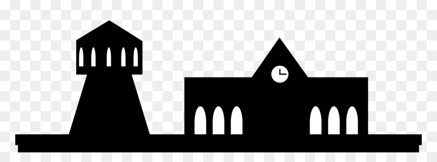 Train Stations Clipart Transparent, HD Png Download - train silhouette png