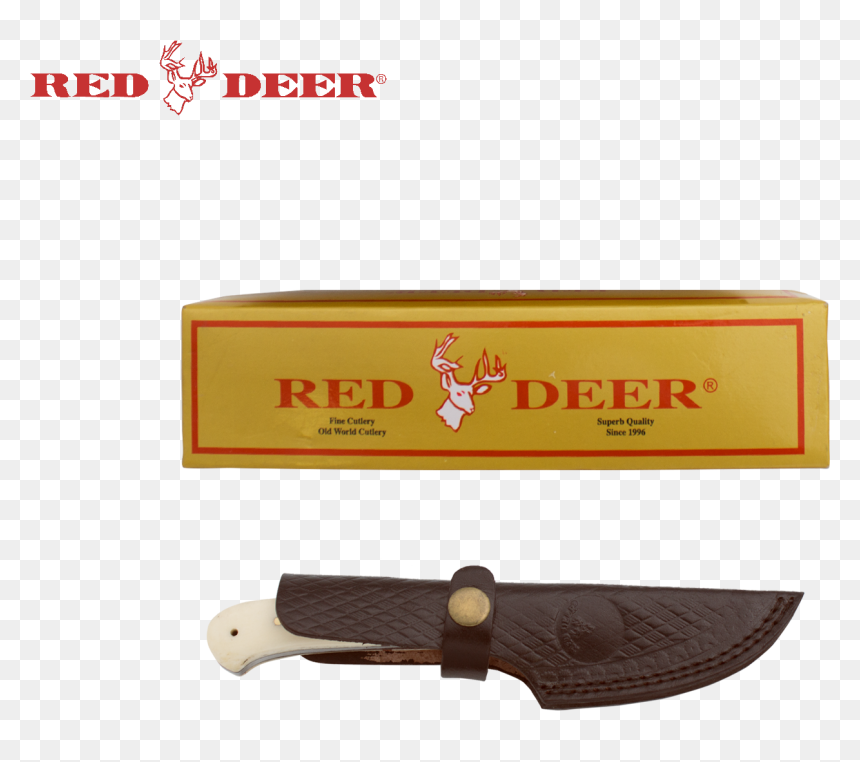 7 In Red Deer® Hunting Knife Real Bone Handle, , Panther - Hunting Knife, HD Png Download - knife silhouette png