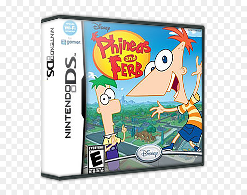 Phineas And Ferb - Phineas And Ferb Ds Cartridge, HD Png Download - frozen olaf png