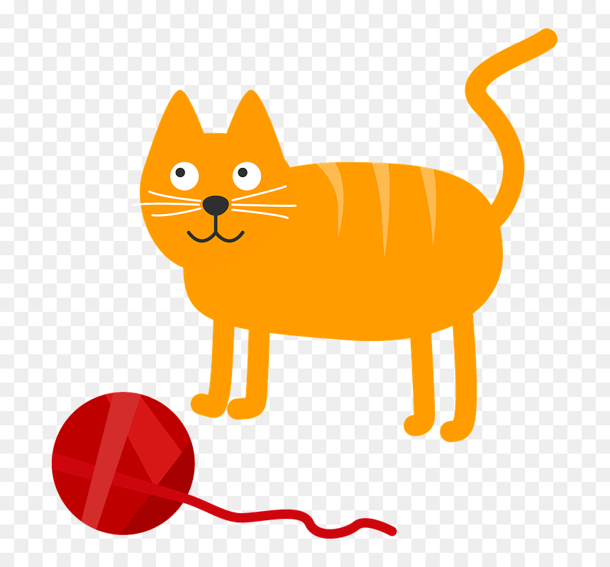 Feline Clipart Orange Cat - Writing 2nd Grade Worksheets, HD Png Download - orange cat png