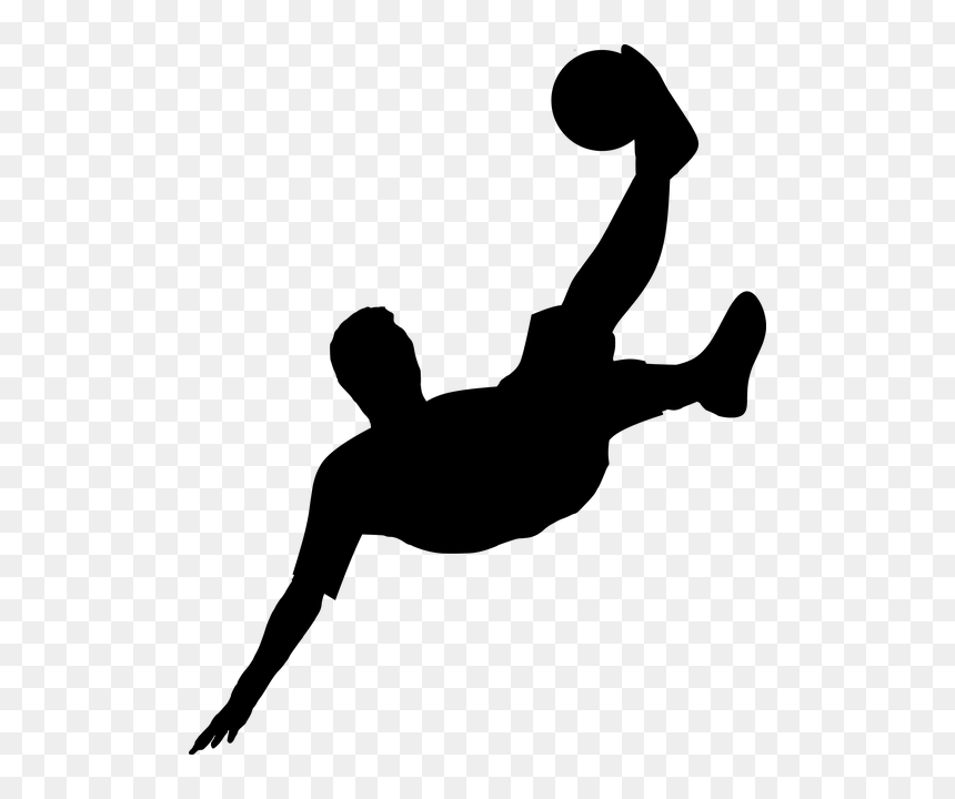 Silhouette Calcio, HD Png Download - football silhouette png