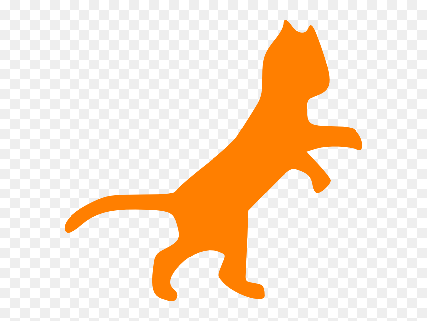 Cat Clip Art, HD Png Download - orange cat png