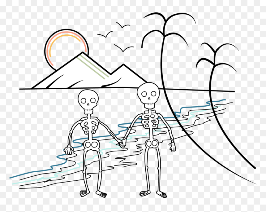 Jadenskeleton - Line Art, HD Png Download - skeleton arm png