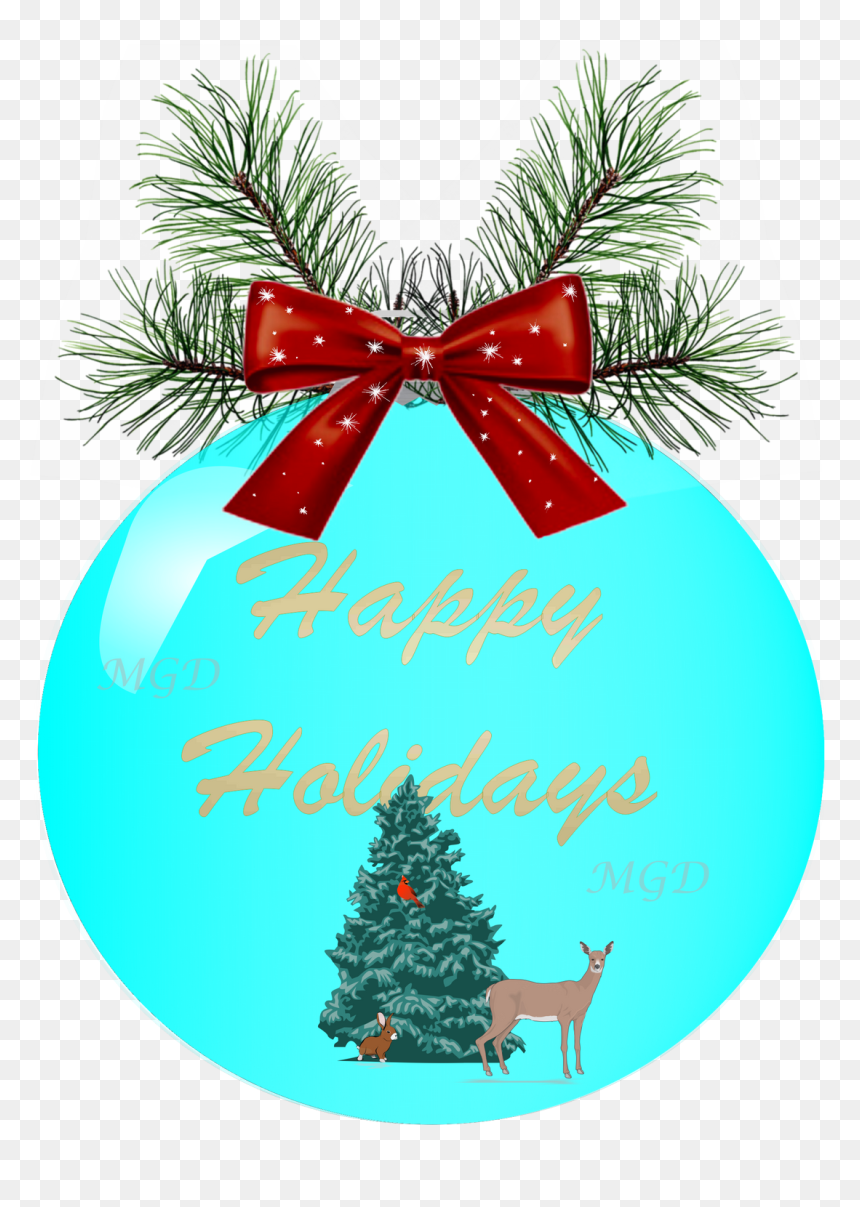 Christmas Tree, HD Png Download - blue christmas ornament png