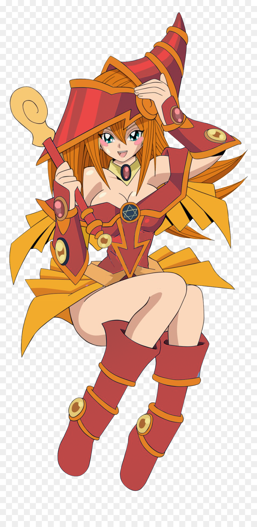 Cartoon, HD Png Download - dark magician girl png