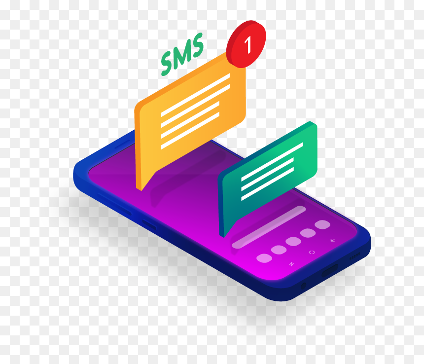 Sign, HD Png Download - sms png