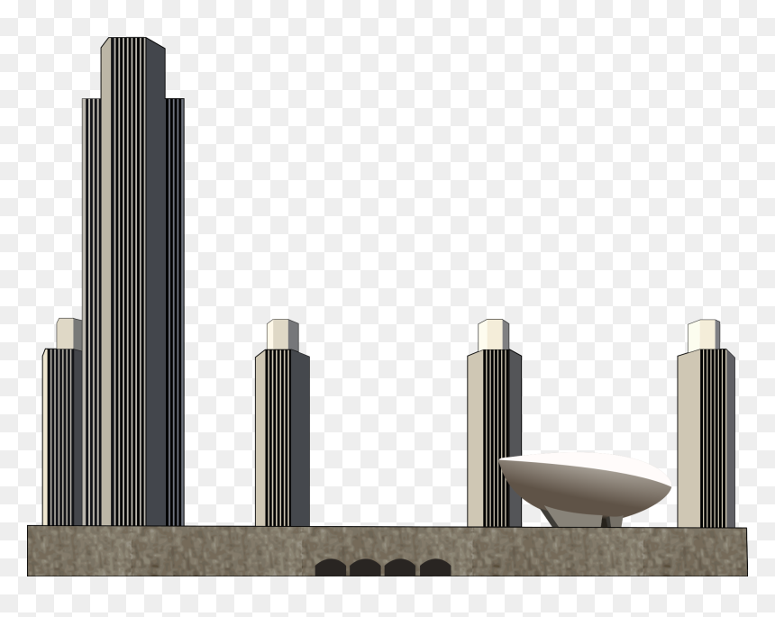 Architecture, HD Png Download - ny skyline png