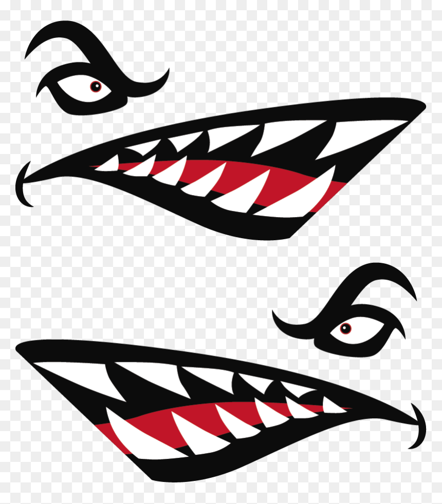 Kayak Stickers, HD Png Download - teeth.png