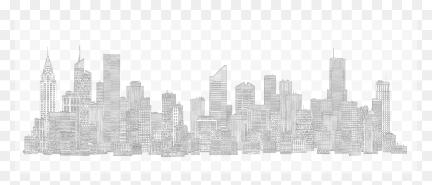 Nueva York Edificios Dibujo, HD Png Download - ny skyline png