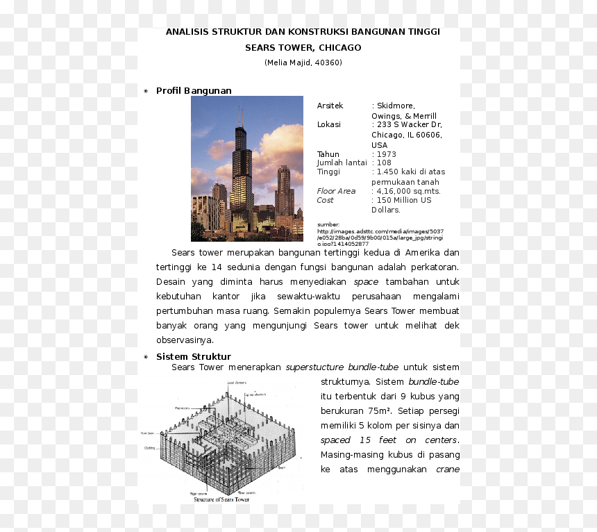 Sears Tower, HD Png Download - sears tower png